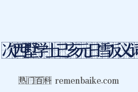 次西墅学士己亥元日雪反义词是什么意思的图片